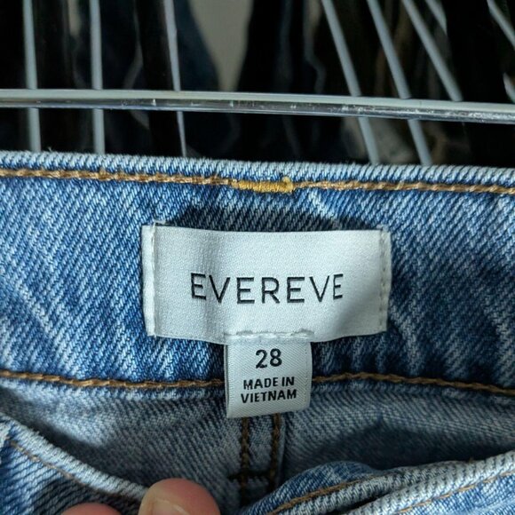 Evereve wide-leg baggy distressed jeans in like-new condition - Picture 2 of 4